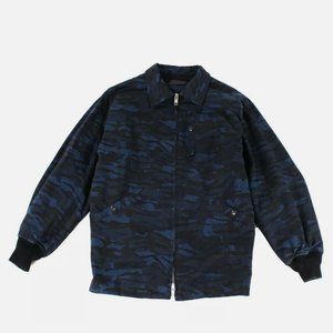 *Men's ALEXANDER WANG Over-Sized Military Style Blue/Blk Camo Print Jacket M *